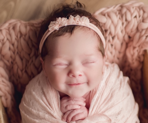 Smiling infant